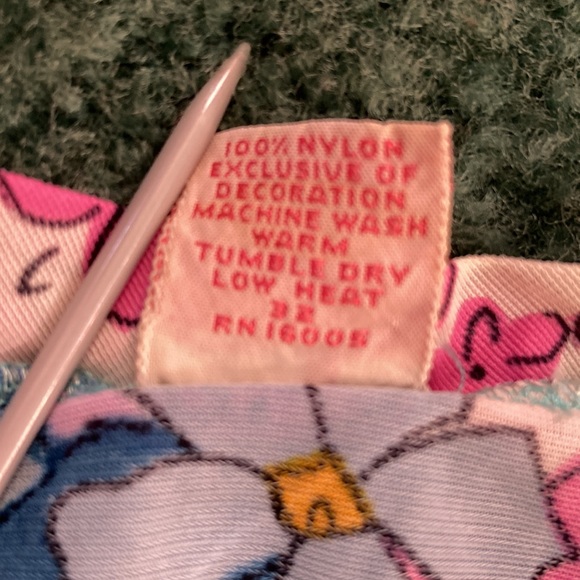 Sears Pastel Floral Nightgown & Matching Robe Size 32.  100% Nylon.  Beautiful! - Picture 8 of 8